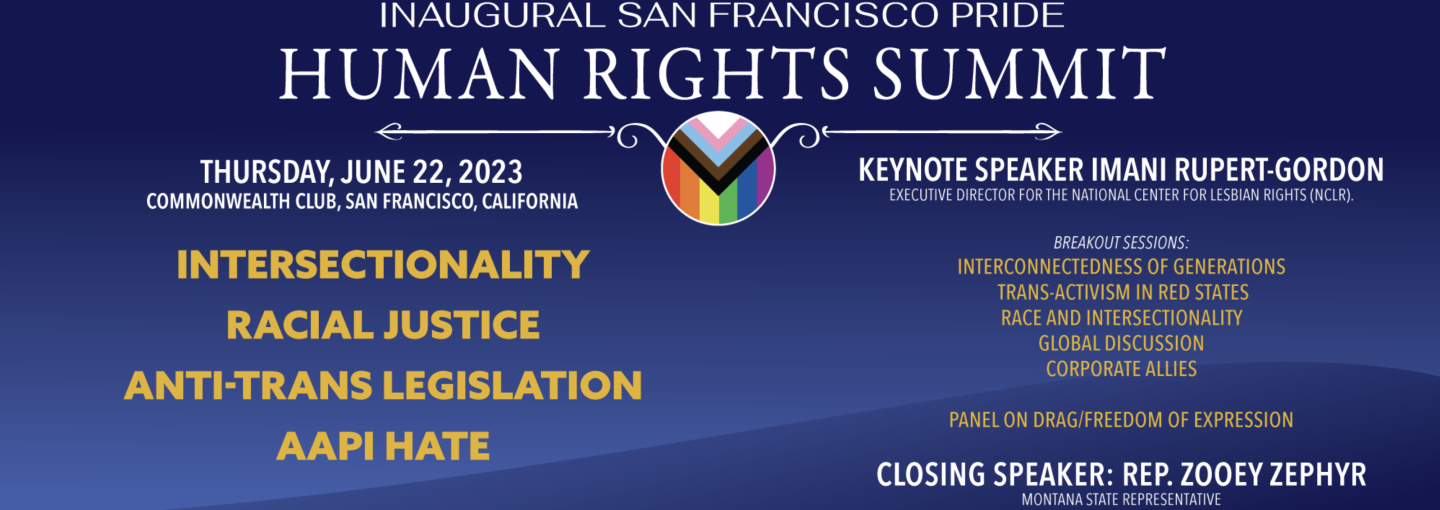 Inaugural San Francisco Pride Human Rights Summit Image - description of event